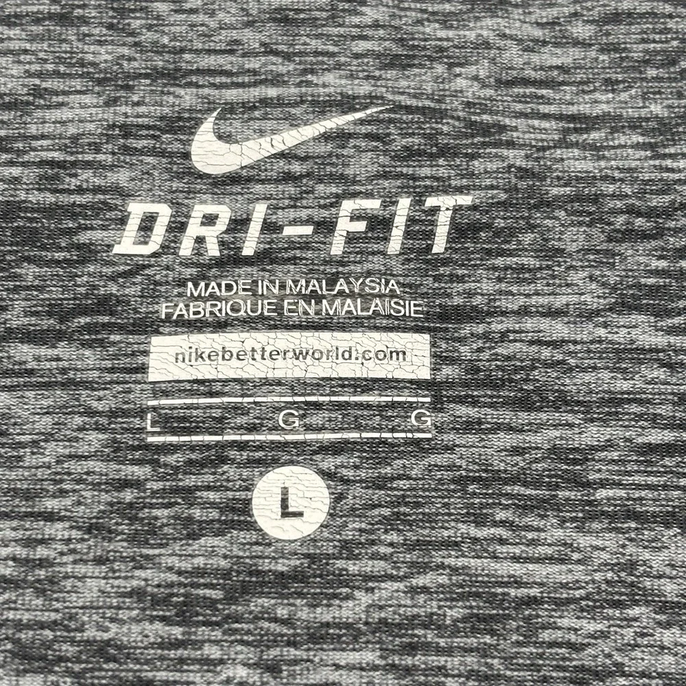 Nike Element Running Pullover Mens Large Gray Dri-Fit 1/4 Zip Gym Training Read